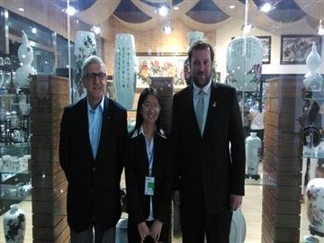 French booth at the ceramics expo